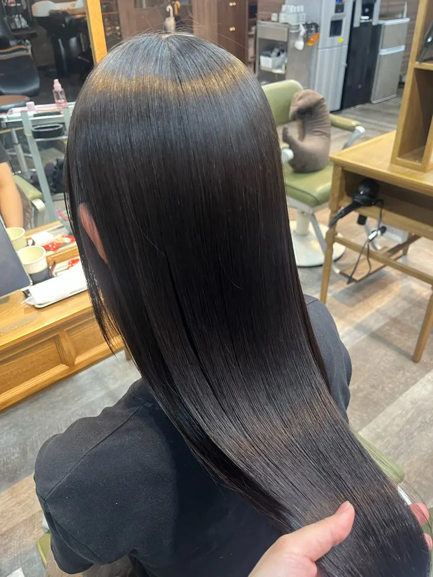 ロング パーマ 縮毛矯正 縮毛矯正 トリートメント こと 🐰平塚店のヘアスタイル