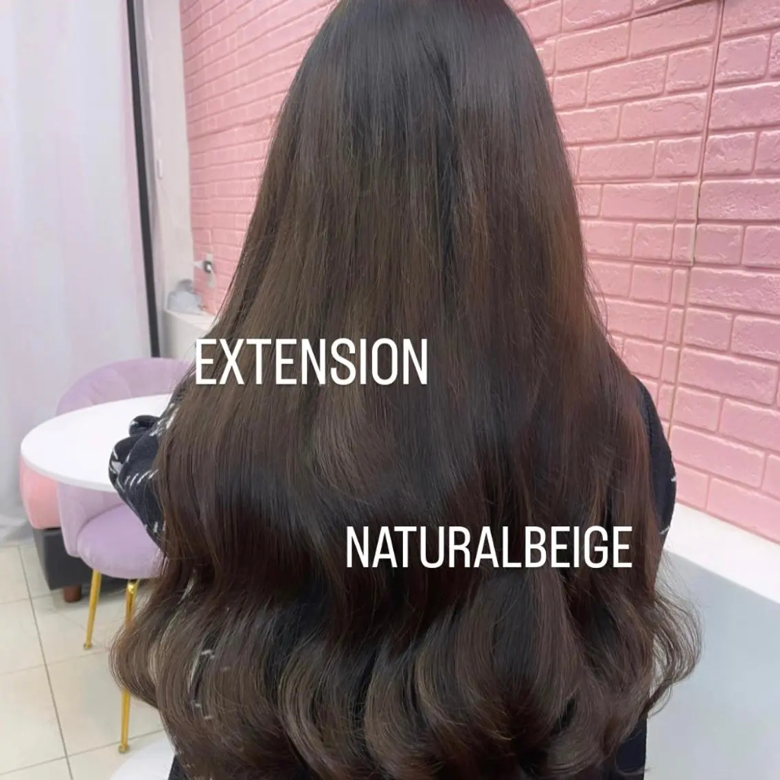 ロング エクステ エクステ🩵ブリーチ 韓国ヘア🩵KAEのヘアスタイル