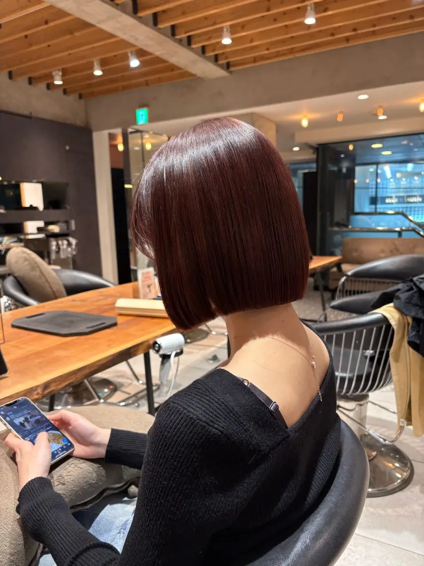 ショート ボブ トリートメント カット ヘアカラー トリートメント 髪質改善✨透明感 カラー/大木南美のヘアスタイル