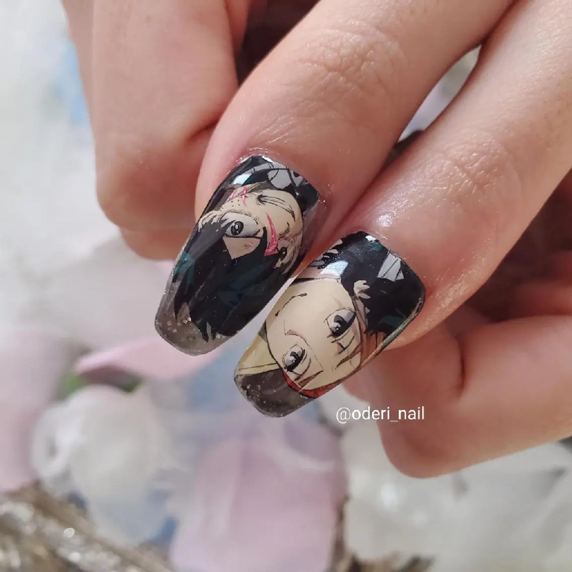 ネイル アートネイル ジェルネイル グリーン おで@ oderi_nailのネイルデザイン