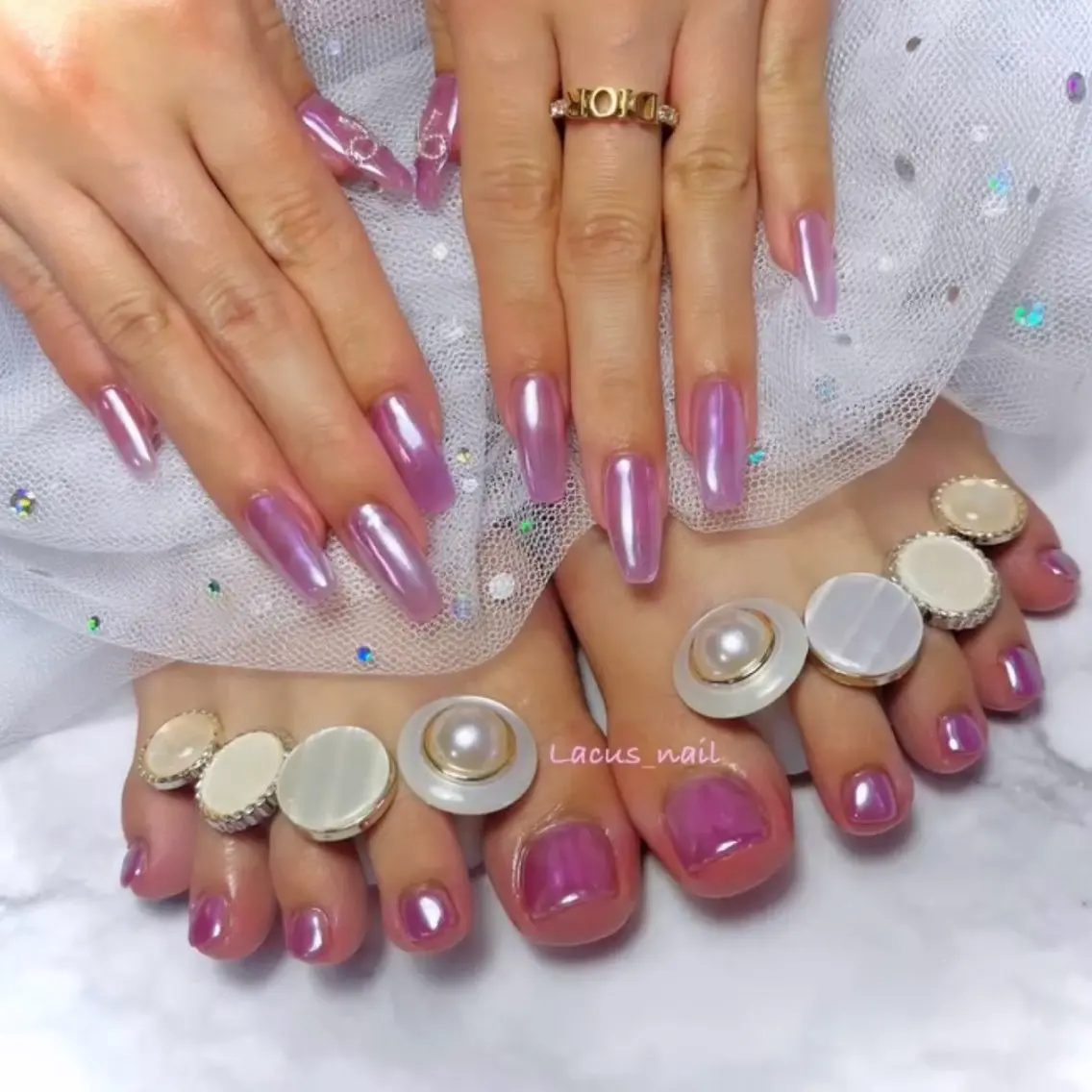 ネイル アートネイル スカルプネイル Nail Salon Lacusのネイルデザイン