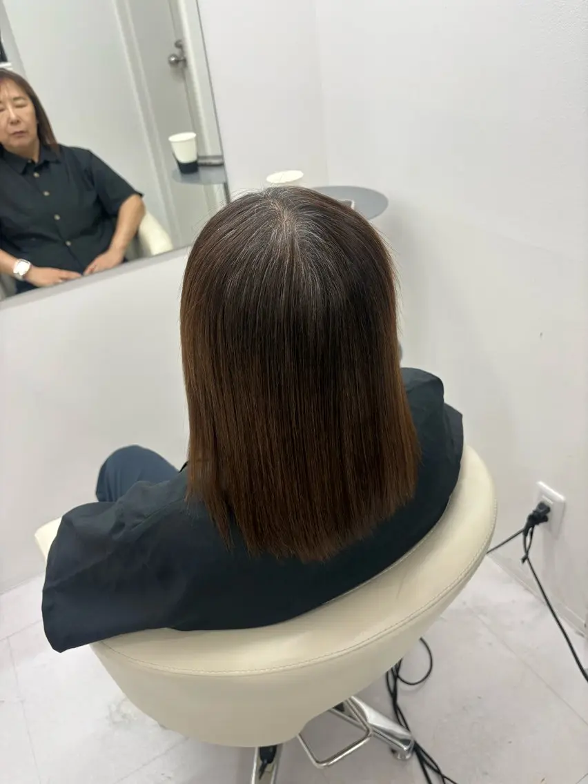 セミロング 縮毛矯正 💋カラーモデル募集 💋suzuneのヘアスタイル