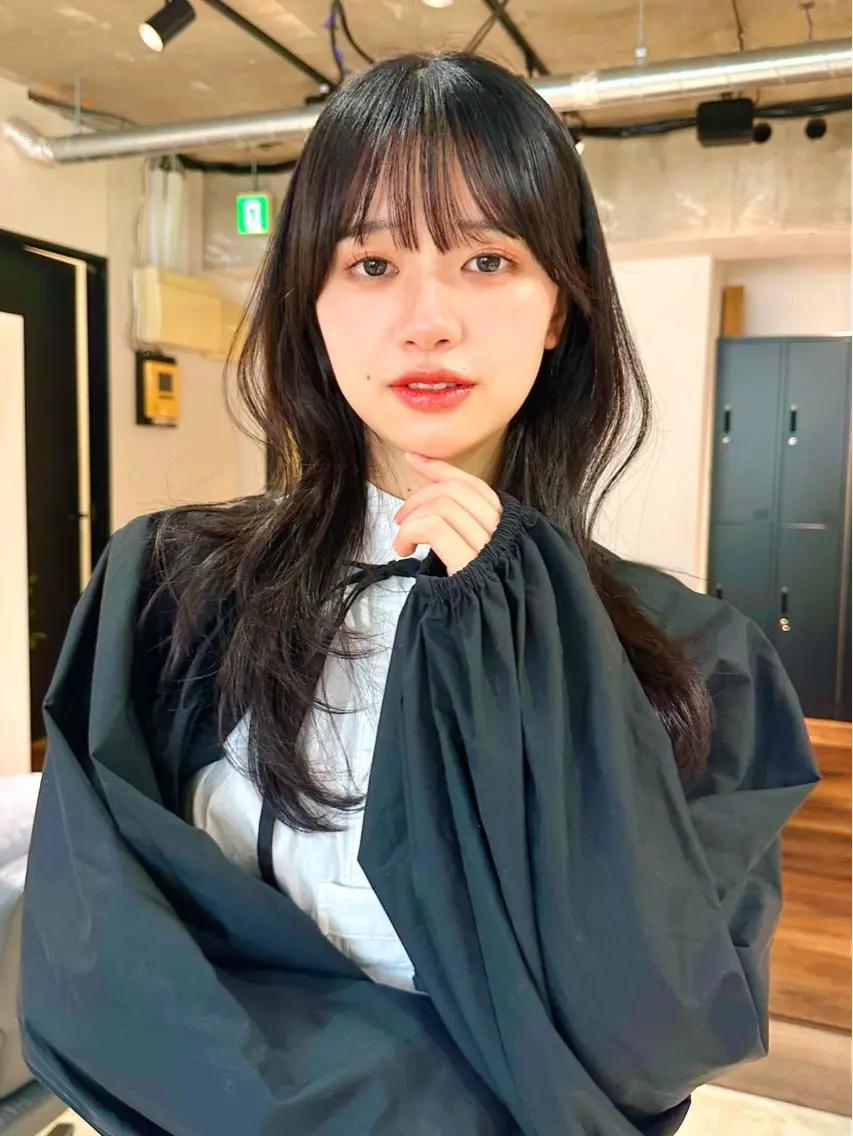 ロング カラー パーマ kazuki【顔周り ×レイヤーカット】のヘアスタイル