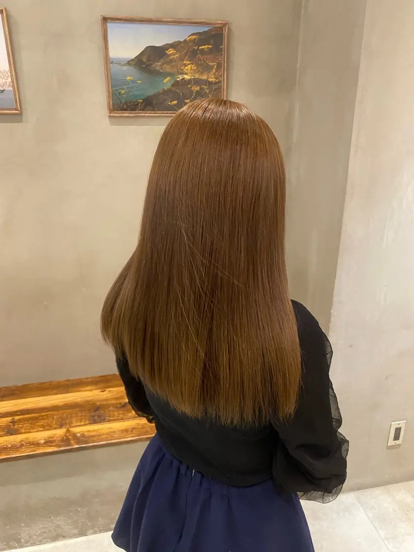 セミロング カット ヘアカラー トリートメント 新宿/顔周りカット +レイヤー=しずく♩のヘアスタイル