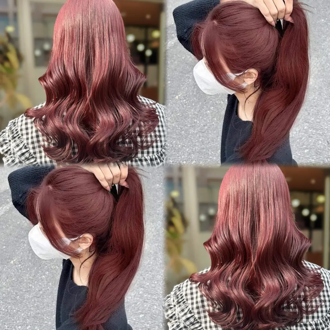 ロング カラー カット ヘアカラー トリートメント ブリーチなしカラー kana🐱のヘアスタイル