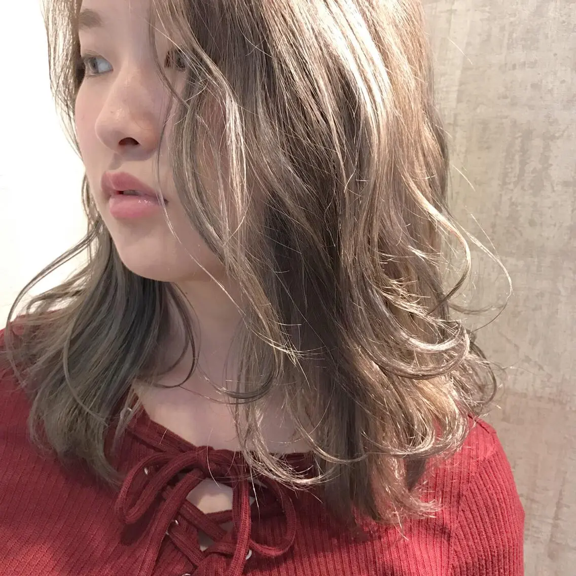 ミディアム カラー ブリーチ ブロンド イルミナカラー ショート特化 /天神大名/ハルナのヘアスタイル