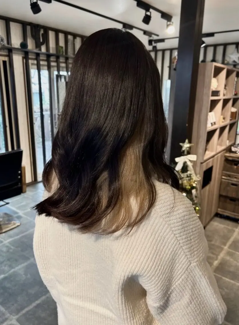 セミロング カラー カット ヘアカラー トリートメント ✨️icou RYOMA✨️のヘアスタイル