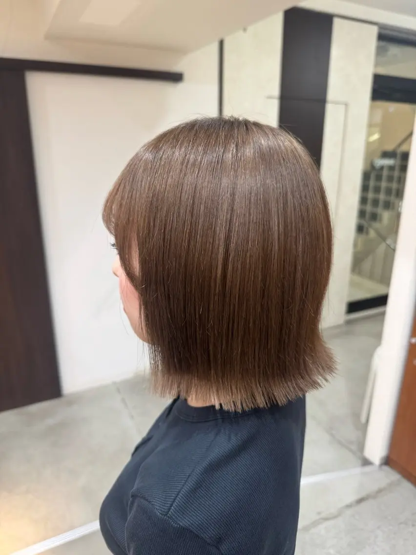 ショート ヘアカラー 髪質改善✨️柴田 妃菜🧸のヘアスタイル