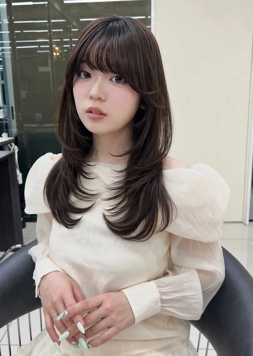 ロング 髪質改善透明感カラー 🩵🫧Hanakaのヘアスタイル