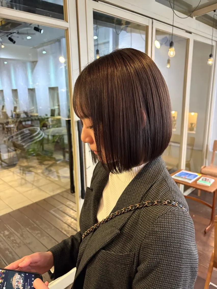 ショート カラー グレージュ ヘアカラー トリートメント Make's表参道 らら🌼のヘアスタイル