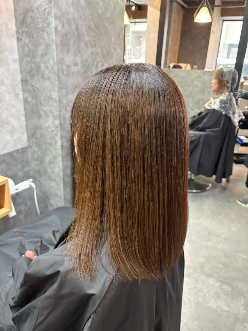 セミロング 島田 叶夢のヘアスタイル