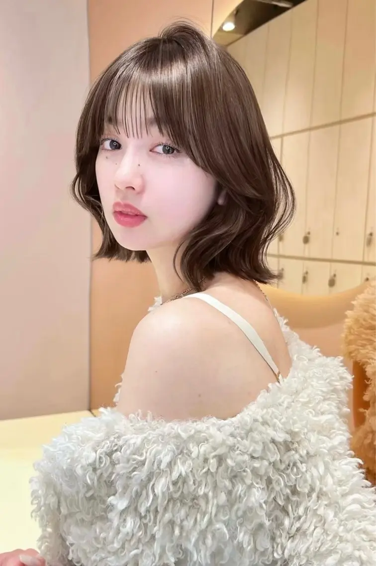ショート 大宮🤍縮毛矯正 レイヤー🪽なるのヘアスタイル