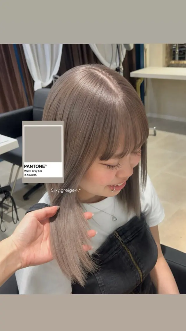 ミディアム beleef mel meiのヘアスタイル
