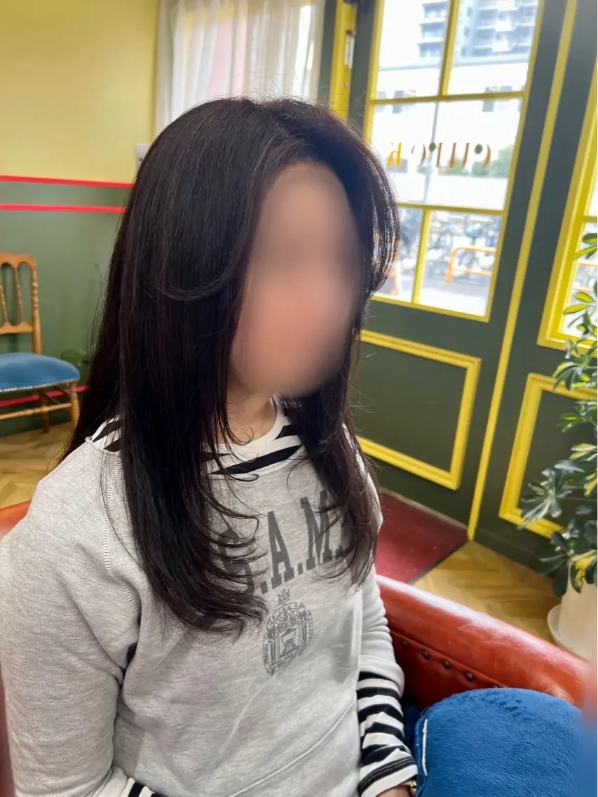 ロング カット cure k  / 阿部まちこのヘアスタイル