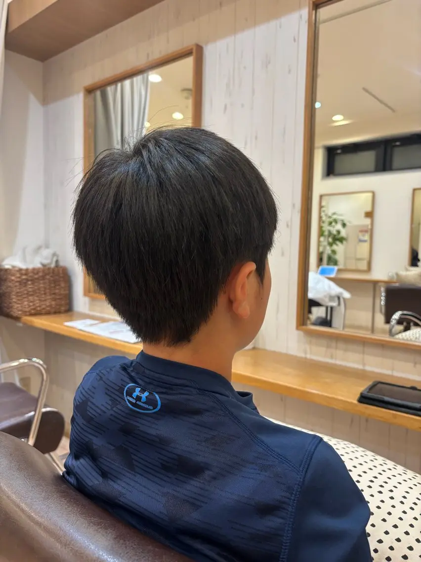 メンズ キッズ すなが/ハイライト モデル募集中のヘアスタイル