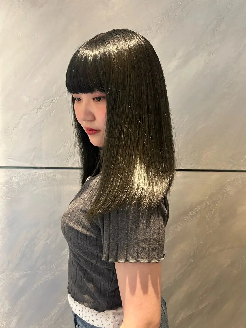 セミロング ヘアカラー トリートメント ヘッドスパ sae /似合せカラー🫧のヘアスタイル