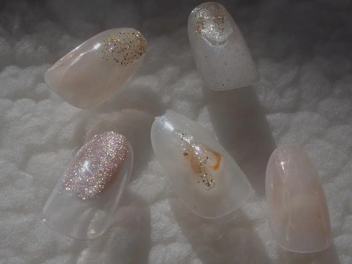 ネイル クリアネイル ジェルネイル ニュアンスネイル パラジェル tete nailstudioのネイルデザイン