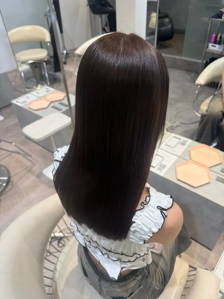 セミロング カラー 透明感カラー グレージュ 髪質改善 トリートメント カット ヘアカラー トリートメント 💎透明感カラー特化 💎TAISEIのヘアスタイル