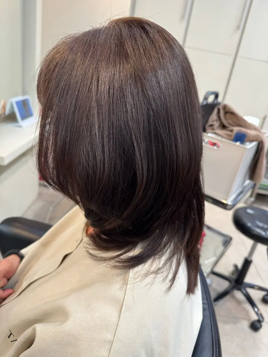 セミロング カラー 田村 大輔のヘアスタイル