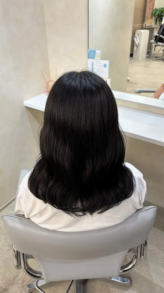 セミロング カット ヘアカラー モデル様大募集🎀 藤岡瑞穂のヘアスタイル
