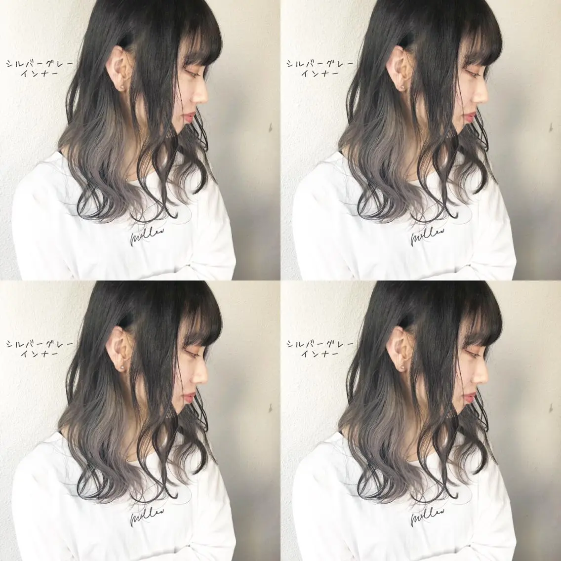 ロング カラー インナーカラー あさだ しゅうたろうのヘアスタイル