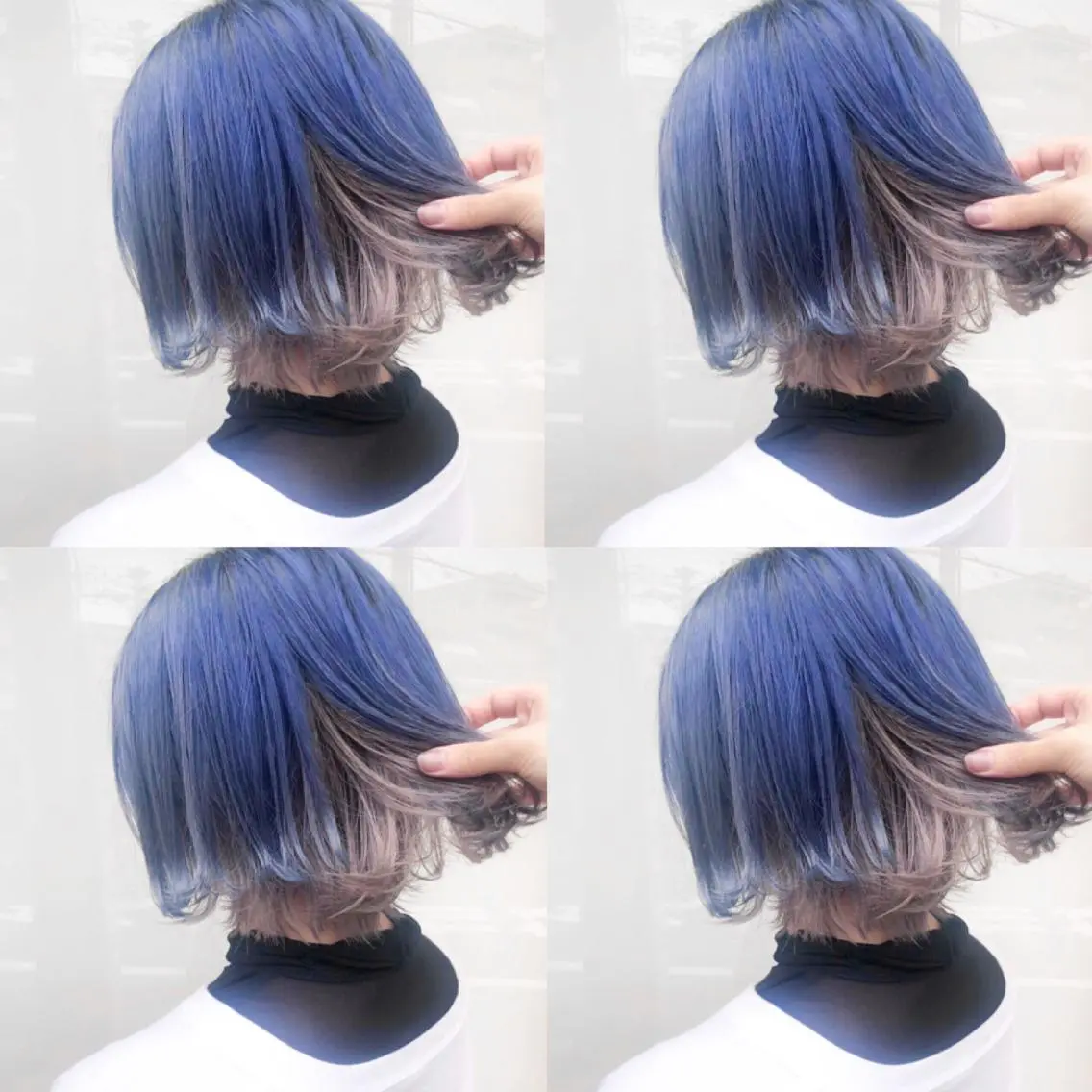 ミディアム カラー ウルフカット ハッシュカット/七海のヘアスタイル