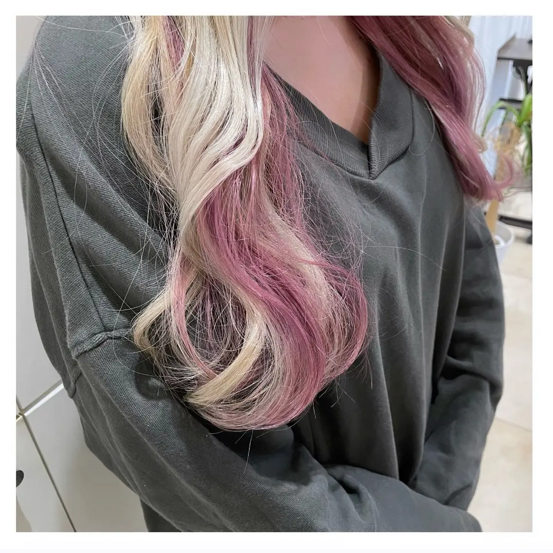 ロング カラー ベージュカラー ブリーチ ブロンド ブロンドベージュ ピンクカラー ❁⃘ ち だ り さ ❁⃘のヘアスタイル