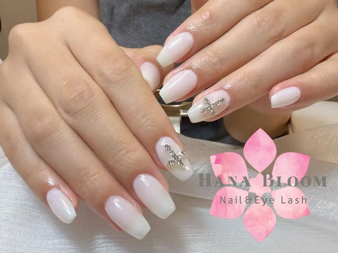 ネイル 長さ出し フットネイル 韓国ネイル マグネットネイル 持ち込み ハンドネイル ハンドケア Hana Bloom Nail 渋谷道玄坂のネイルデザイン