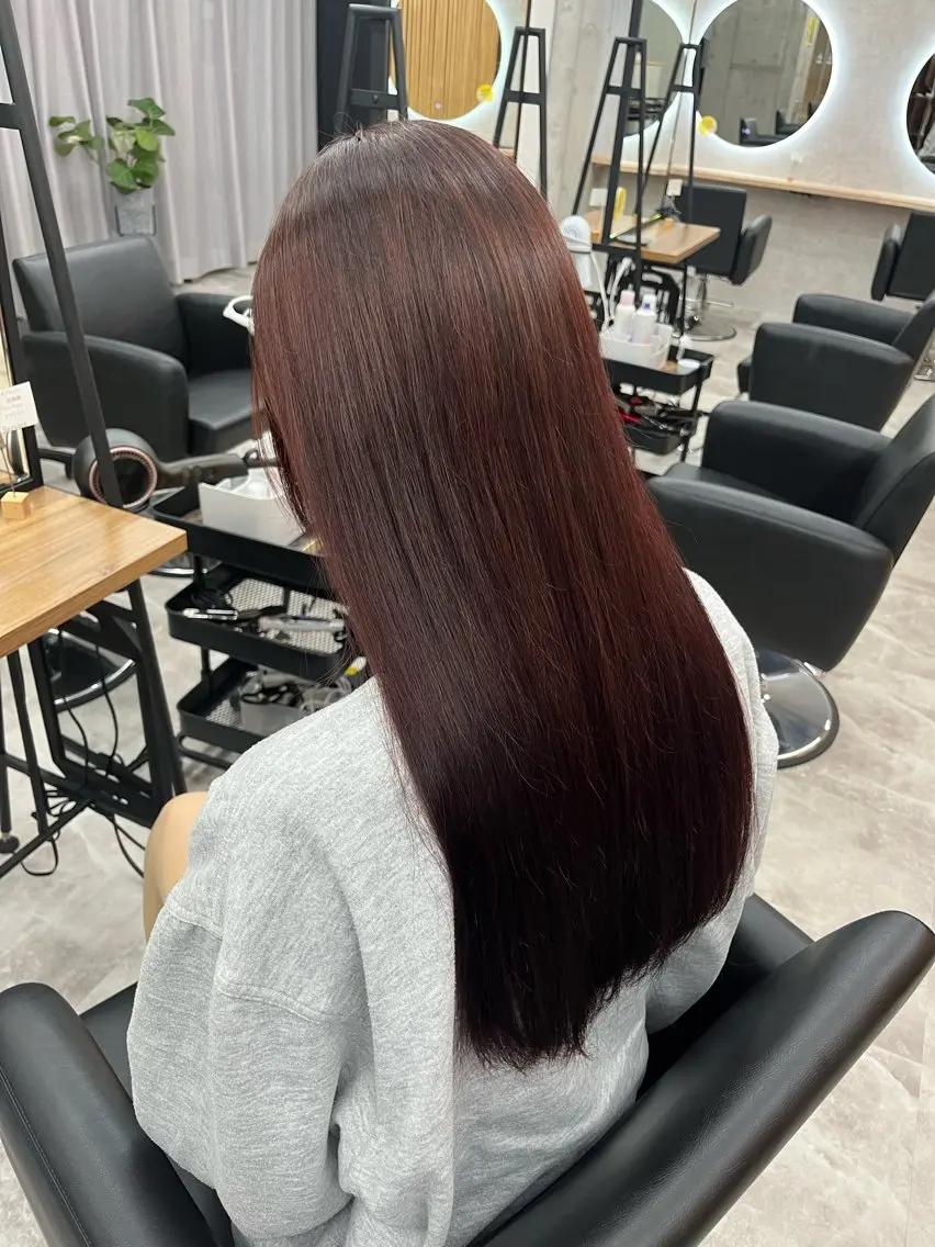 ロング 奥野JAPAN🌈 艶髪カラーのヘアスタイル