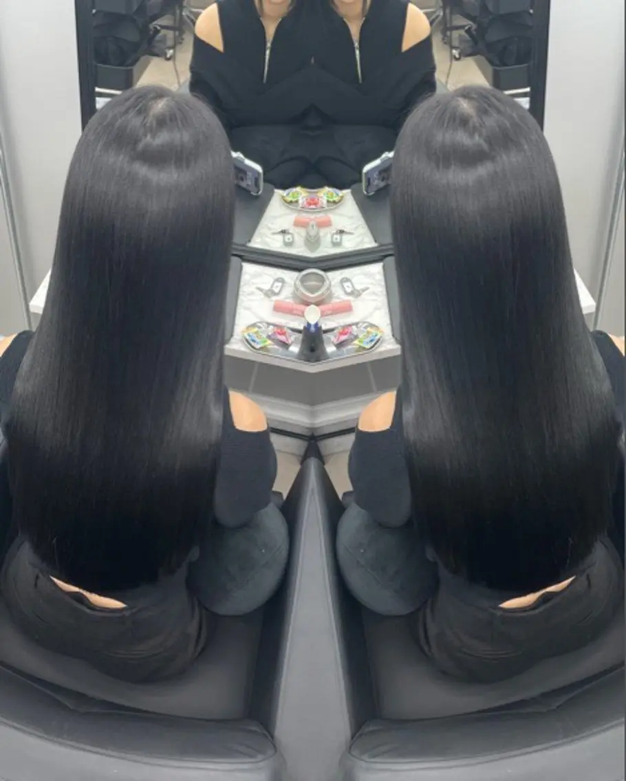 セミロング トリートメント カット ヘアカラー トリートメント 🌈縮毛矯正特化 No.1 SORAのヘアスタイル