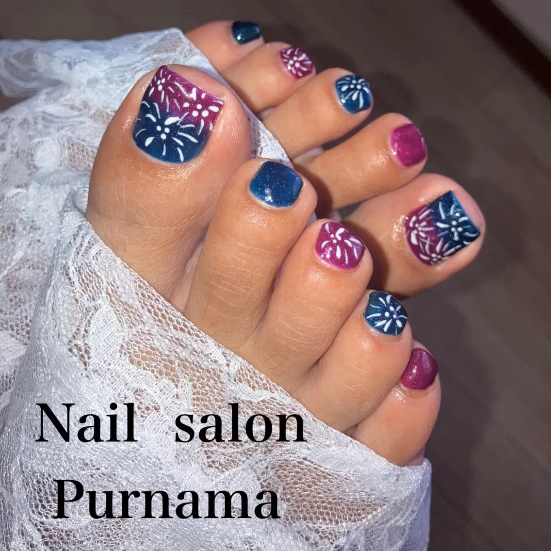ネイル フットネイル Purnama あきのネイルデザイン