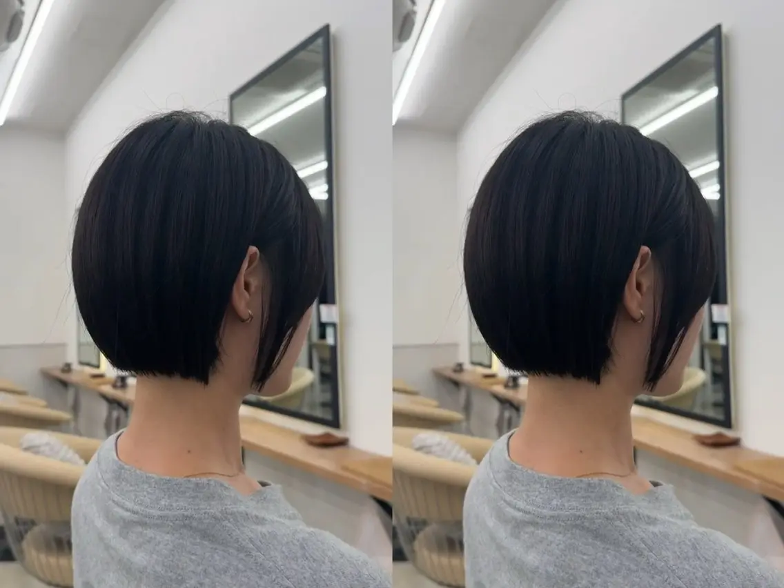 ショート ショート/ボブ レイヤー/チヨノのヘアスタイル