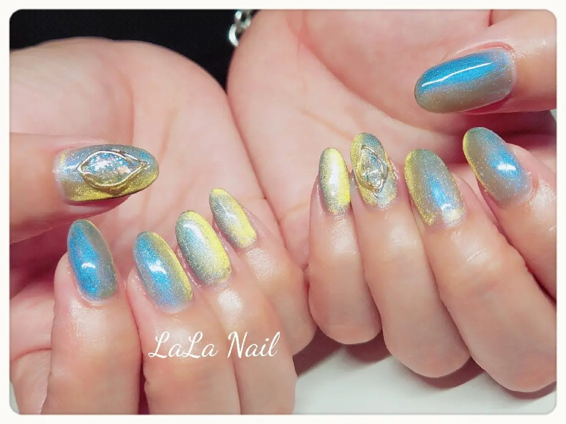 ネイル アートネイル マグネットネイル LaLa Nailのネイルデザイン