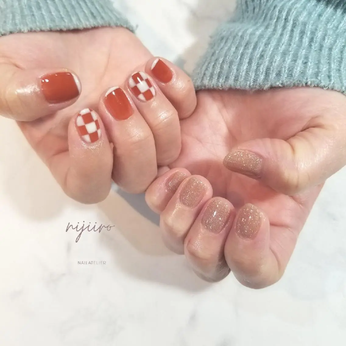 ネイル フラッシュネイル ハンドネイル nijiiro🌈 サトウのネイルデザイン
