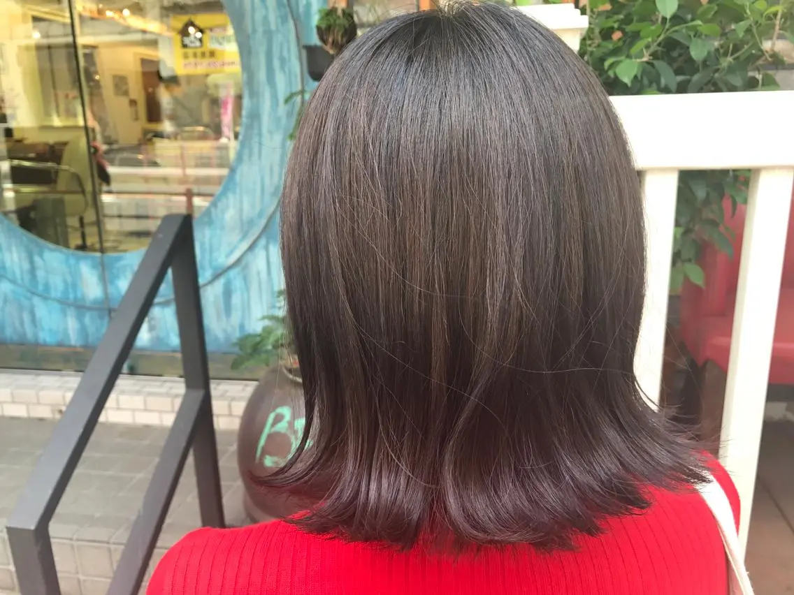 ミディアム カラー 💘カラー人気Ｎｏ. １💘SAYAのヘアスタイル