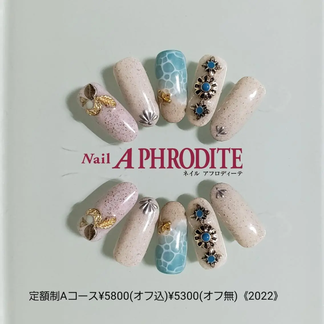 ネイル アートネイル ジェルネイル 持ち込み ソフトジェル ハンドネイル Nail Aphroditeのネイルデザイン