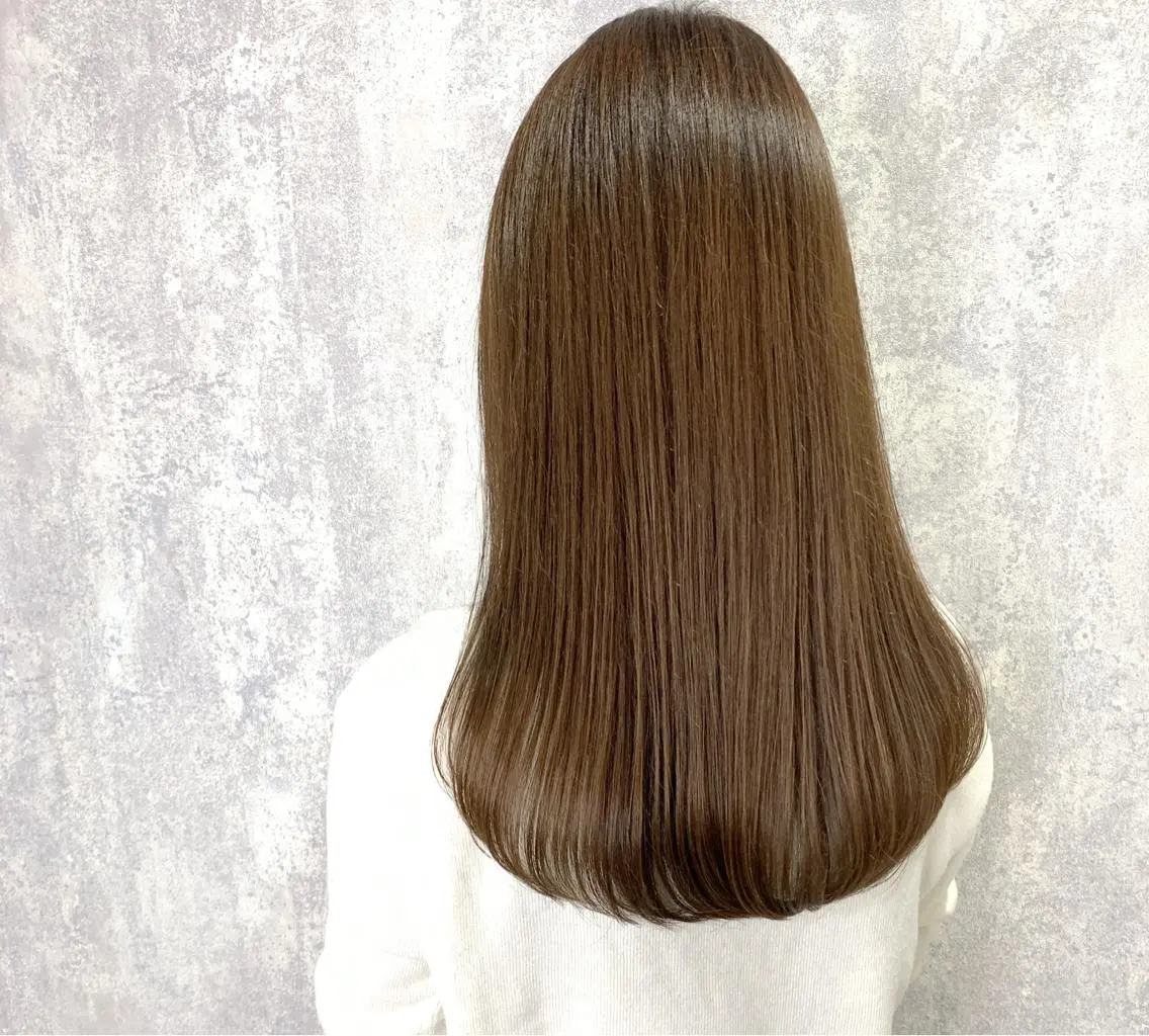 ロング カラー パーマ ヘアアレンジ メンズ ベージュカラー ラベンダーカラー ラベンダーベージュ トリートメント Zina福岡天神🪞 髪質改善🪞レイヤーのヘアスタイル