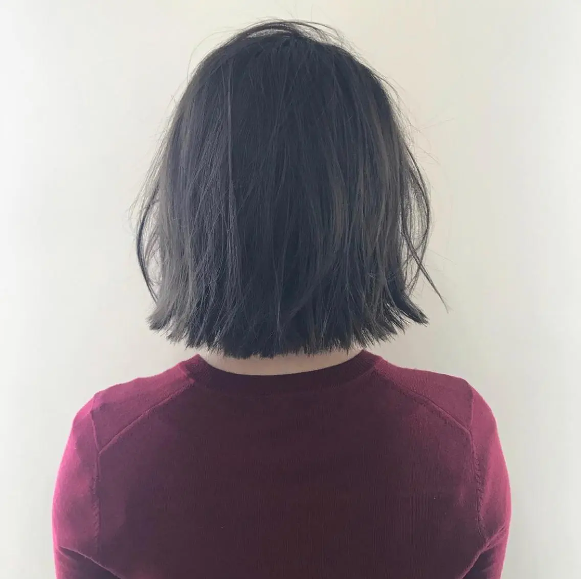 ショート カラー ヘアアレンジ アッシュ アッシュグレー 福壽 優奈のヘアスタイル