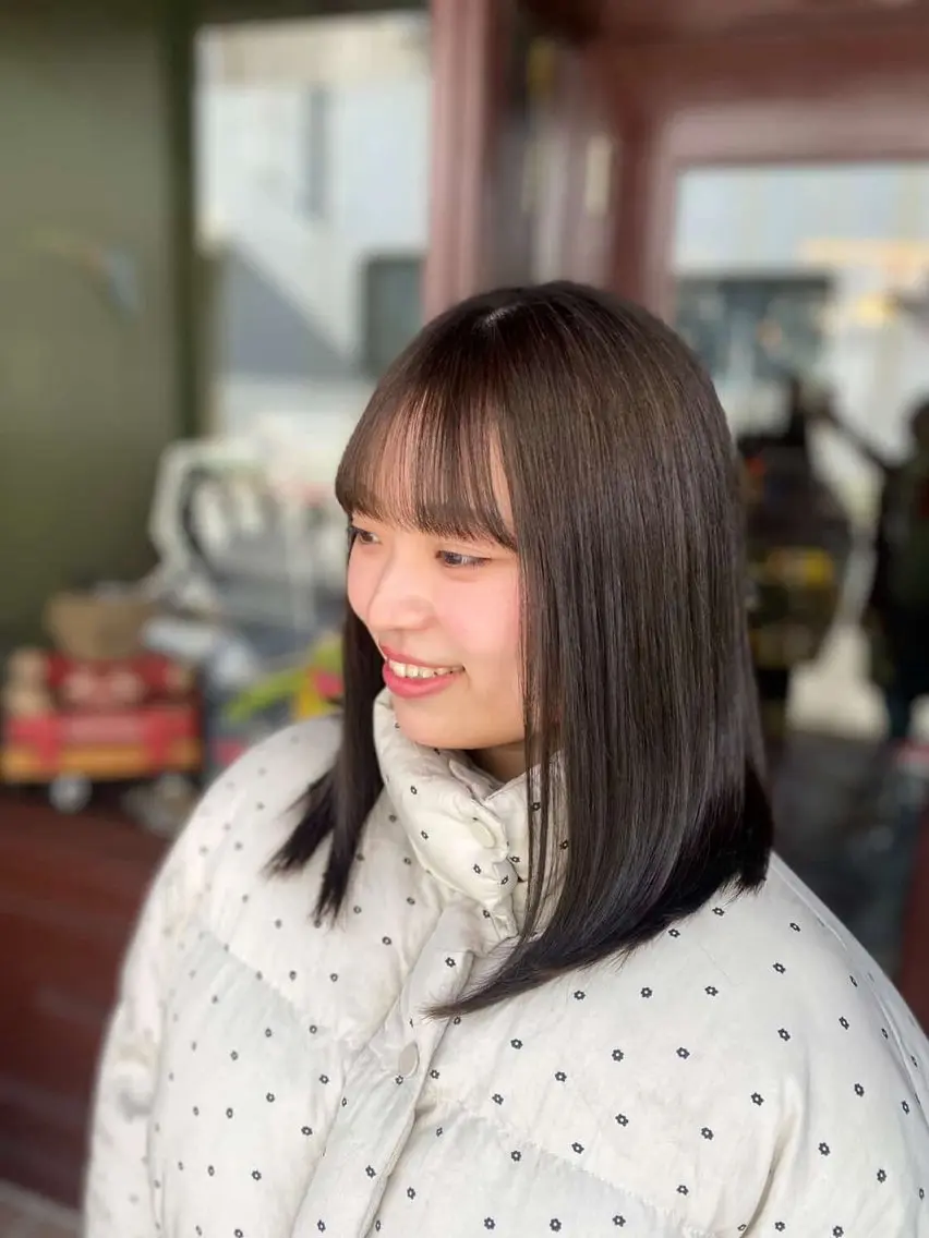 ミディアム カラー カット ヘアカラー トリートメント PATH-hair. storeのヘアスタイル