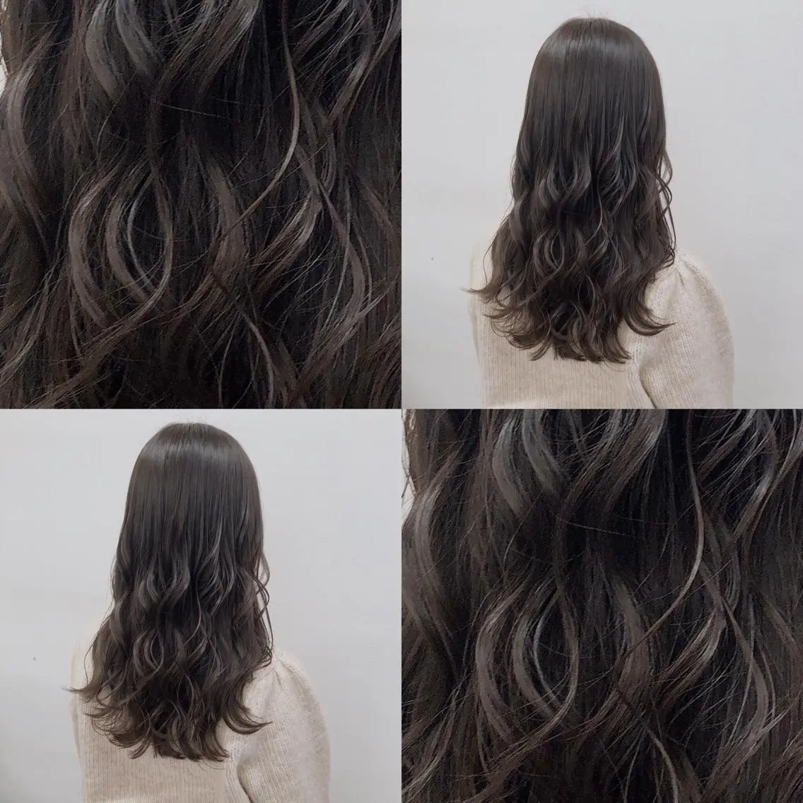 セミロング カラー パーマ ヘアアレンジ メンズ キッズ ネイル マツエク・マツパ 上品＆韓国風 🥀海心🥀のヘアスタイル