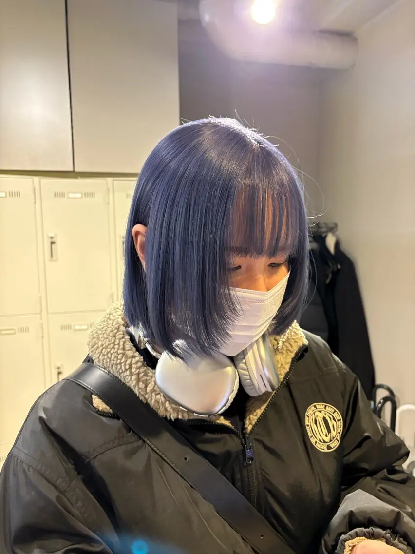 ショート ヘアカラー トリートメント ヘッドスパ ヘアセット 寒色/ベージュヘア ブリーチありMiOのヘアスタイル