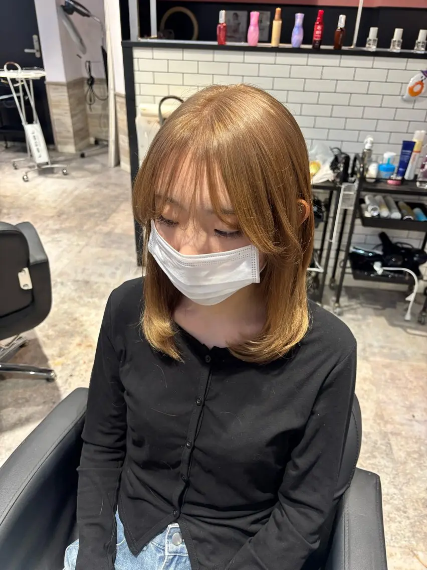 セミロング 永田 幸枝のヘアスタイル
