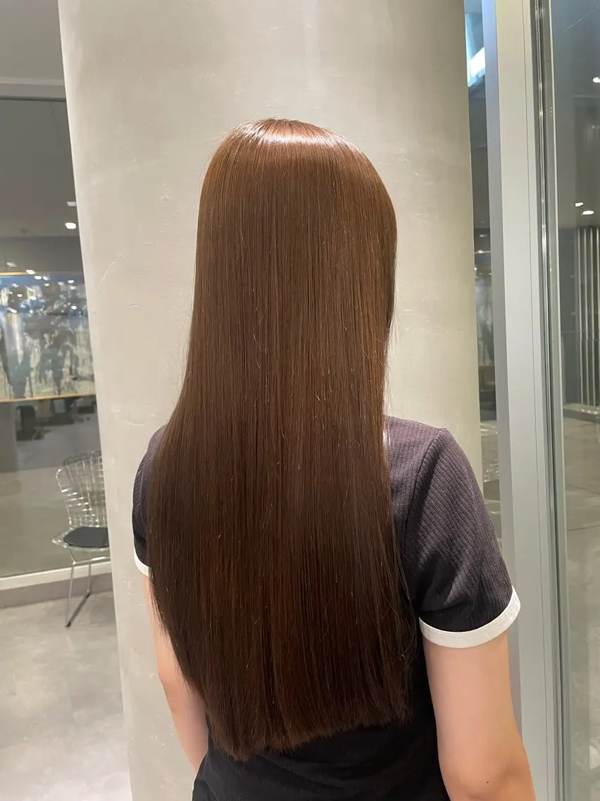 ロング カラー カット ヘアカラー カット／ブリーチ🐏 モデル募集中 ナナホのヘアスタイル