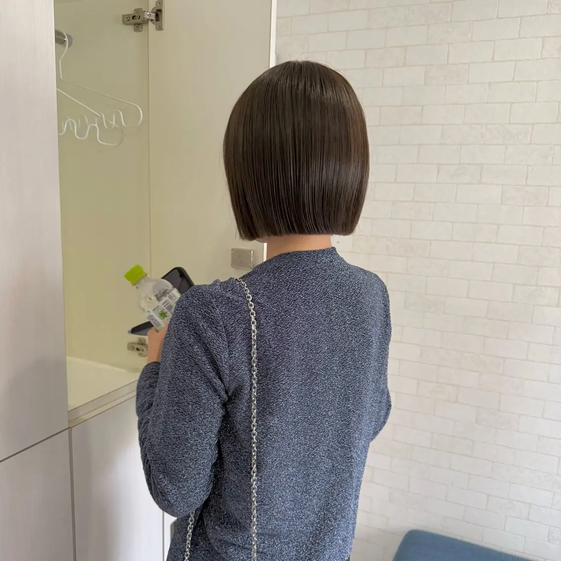 ショート 切りっぱなしボブ ボブ カット ヘアカラー 山川 由來のヘアスタイル