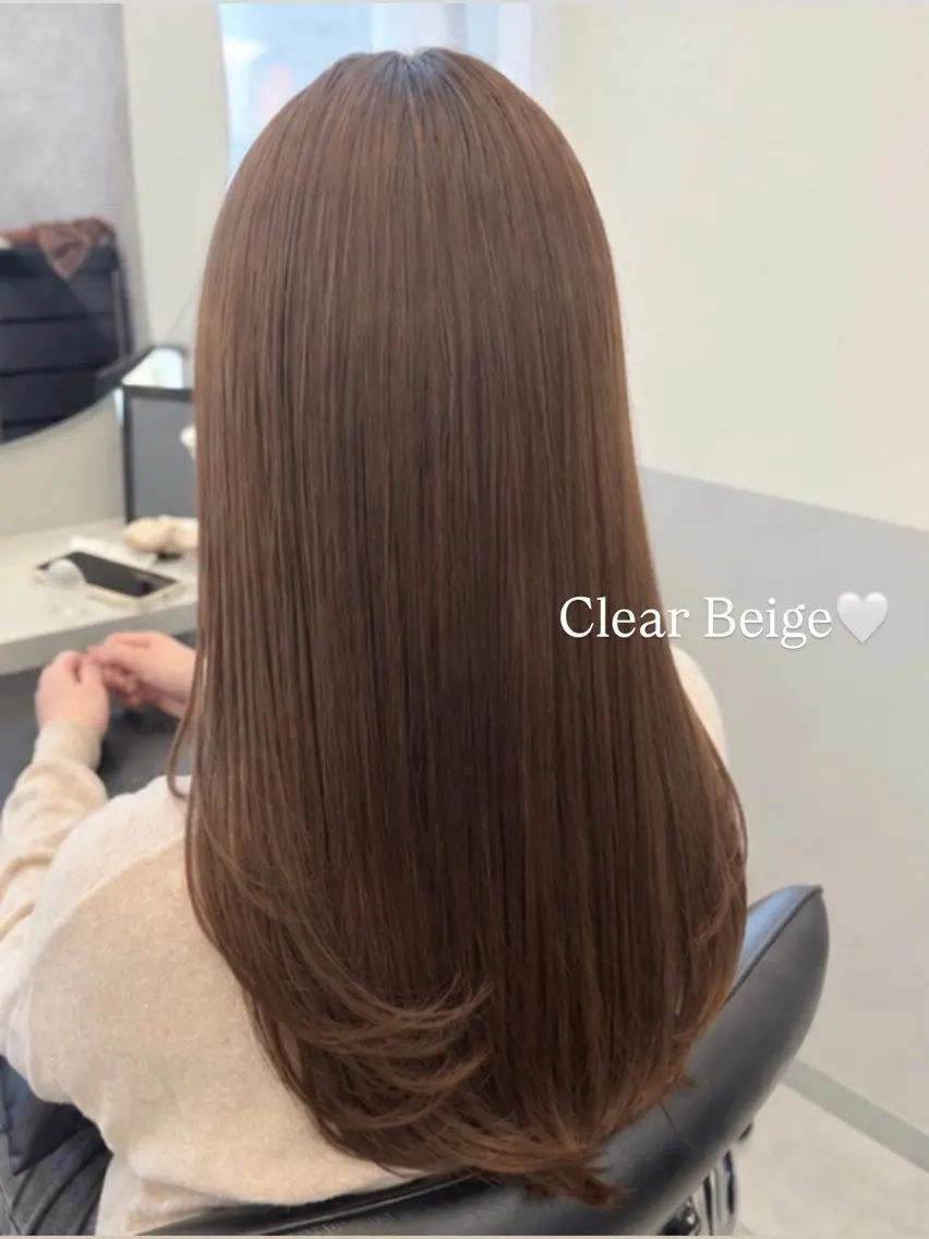 セミロング カラー ベージュカラー カット ヘアカラー トリートメント 🎀MIREA🎀 tocca茨木店のヘアスタイル