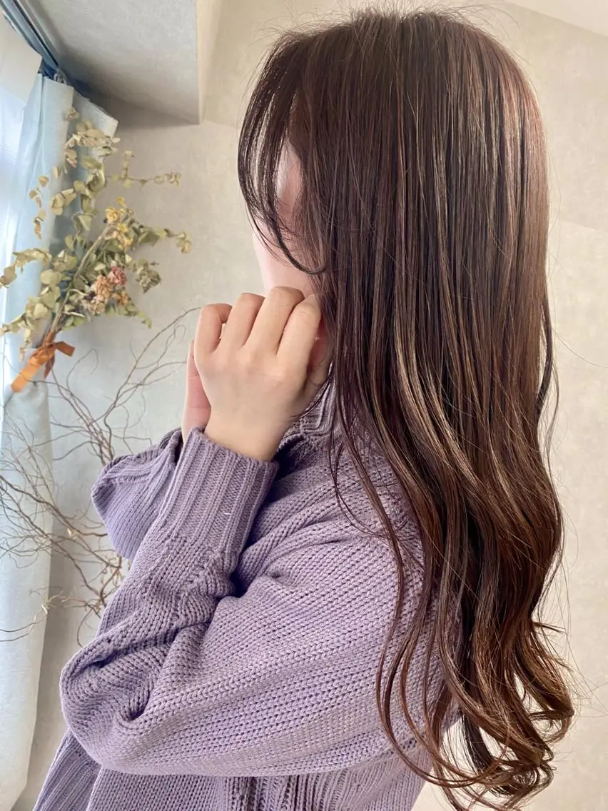 【限定クーポン43%オフ】カット+ナチュラルブラウンカラー+うる艶TR¥7.800→の写真