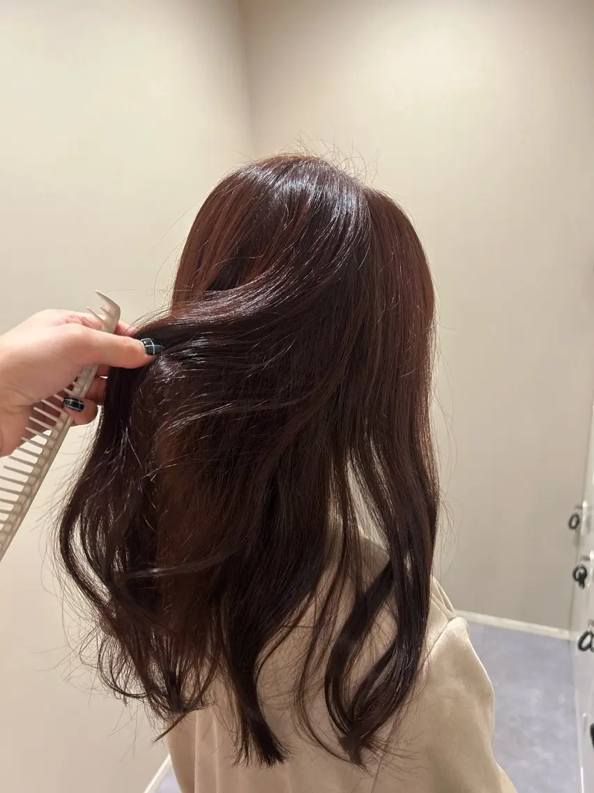 カラー ブラウンカラー 杉本 萌のヘアスタイル
