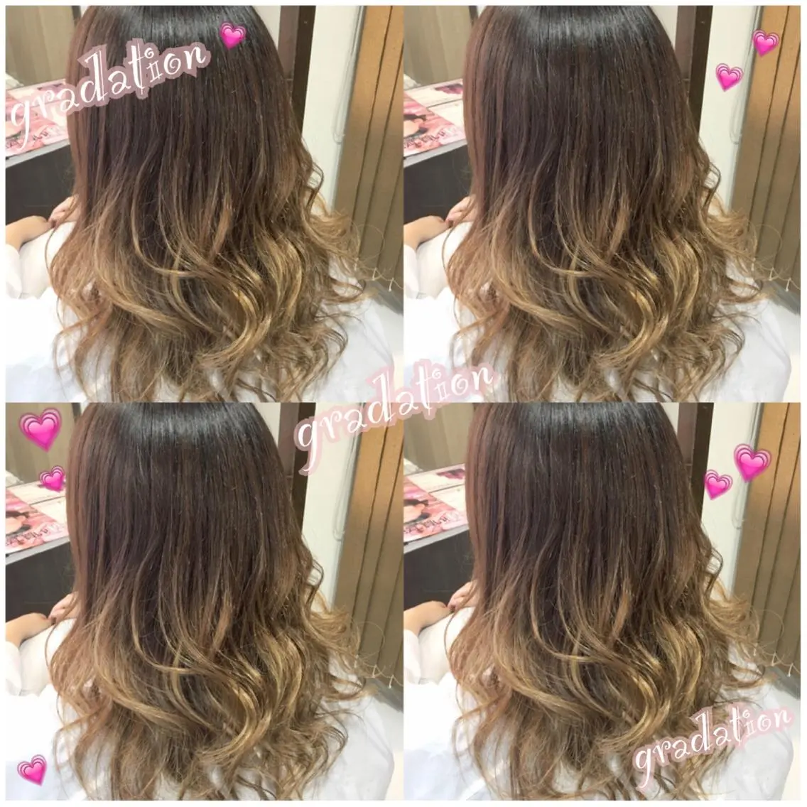 ミディアム セミロング ロング カラー ブリーチ グラデーションカラー 韓国ヘア得意❤︎森澤 悠佳のヘアスタイル