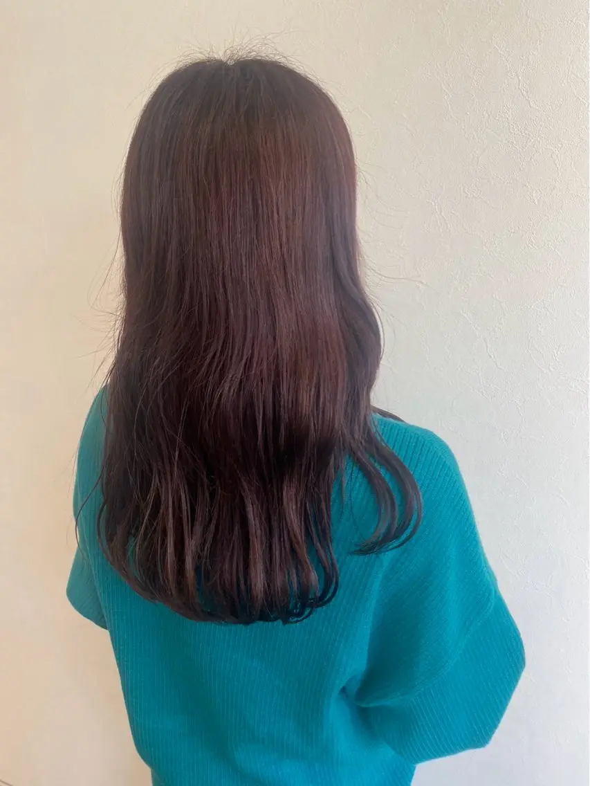 ロング ピンクブラウン 金井 海月のヘアスタイル