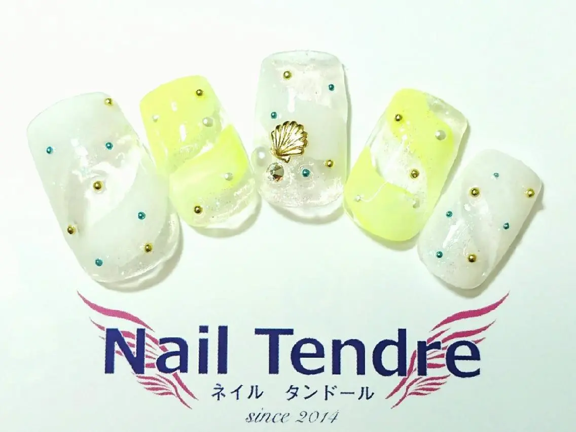 ネイル アートネイル ジェルネイル ソフトジェル ストーンネイル ハンドネイル Nail  Tendreのネイルデザイン